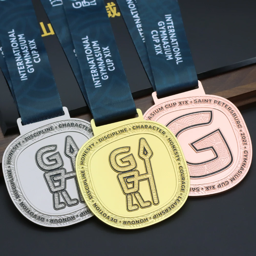 Coin Medal Maker Handball Gymnastics Gold Silver Bronze Awards Athletic Sport Medal