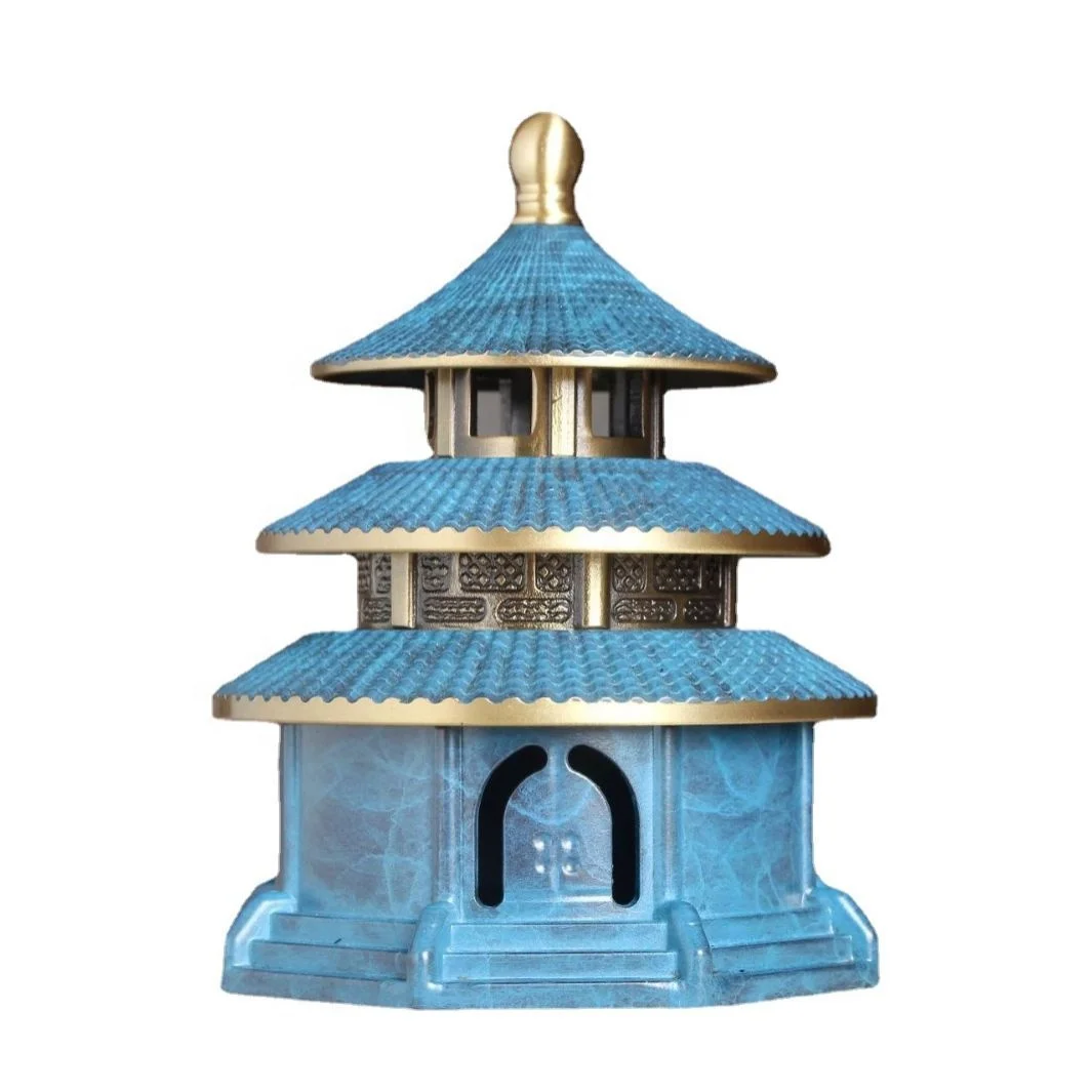 Factory Direct Sale Copper Incense Burner Incense Pagoda Burner Incense Culture
