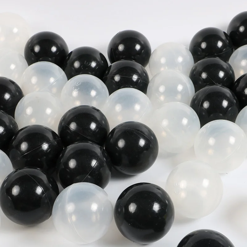 Factory direct supply high quality durable black plastic ball with ISO certificate