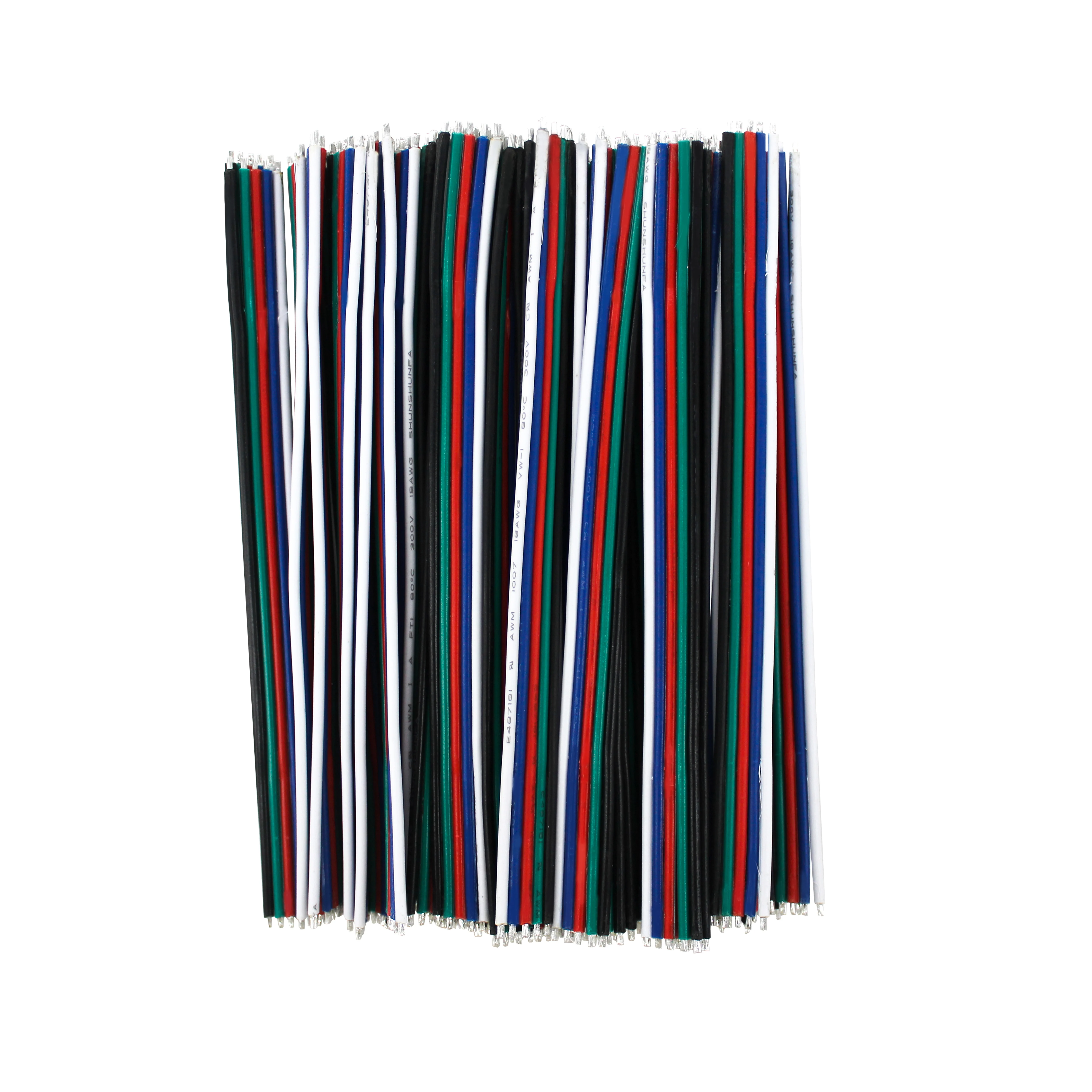  5 Pin pvc insulated wire 22 AWG for RGBW 5050 LED strip light extension