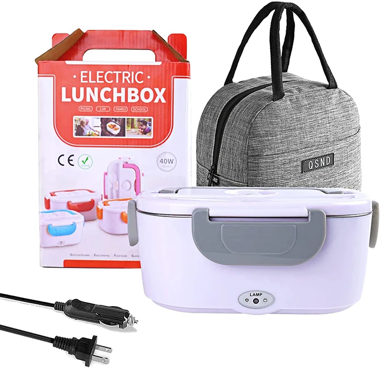 Hot Selling Food Portablech Box Removable 304 Stainless Steel Bento tiffin Heating Electric Lunch Box