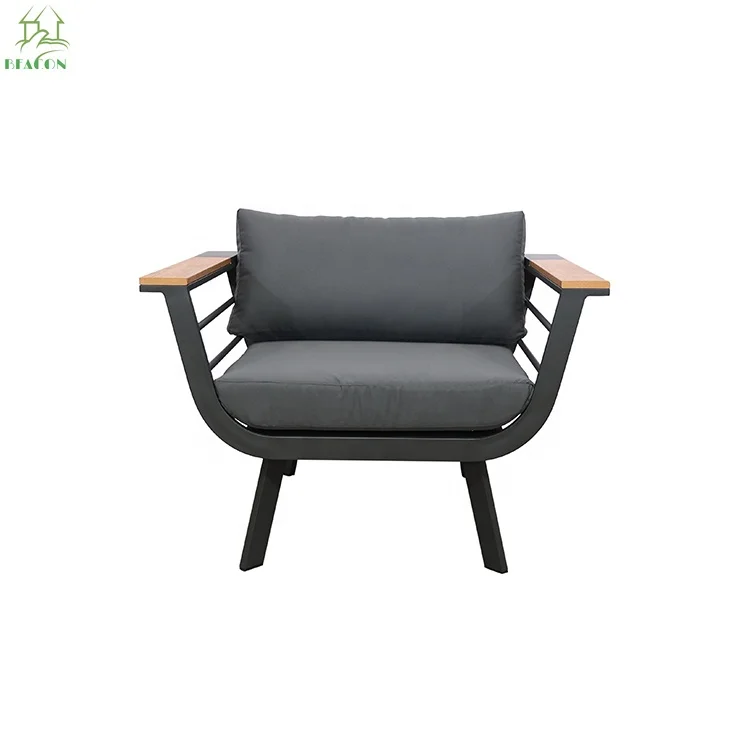 Simple Design Morden Sofa Set Luxury Outdoor Aluminum Furniture Hotel Restaurant Garden Waterproof Sofa Set