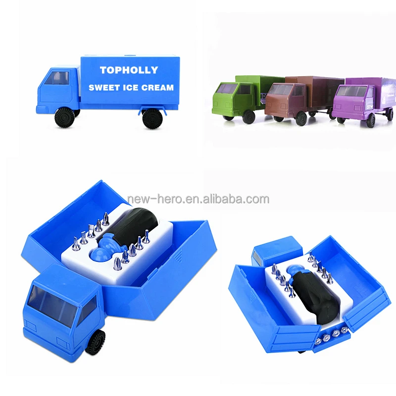 15 Piece Panel Van Truck Shape Box Decoration Toy Portable Hand Tool Screwdriver Bit Set Funny Tool Kit