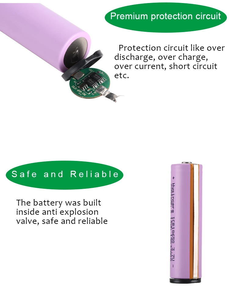 18650 lithium battery rechargeable battery lithium cell  3.6V 3200mah high capacity 18650 for power tools