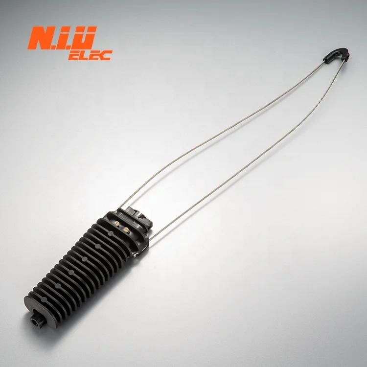 Single Core UV protect Dead End Anchor Clamp  for Fiber Optic Cables