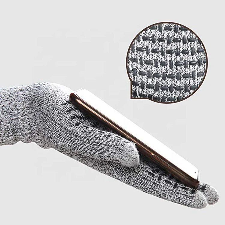 
Level 5 Anti-Cut Touch Screen Cut Resistant Washable Reusable Protector Mitts Gloves 