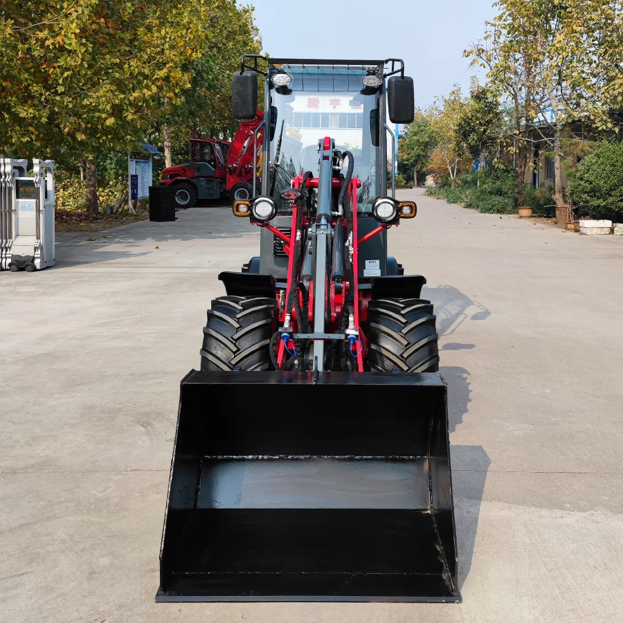 Hydrostatic Hydraulic System Small Front End Loader DY35 Garden Wheel Loader