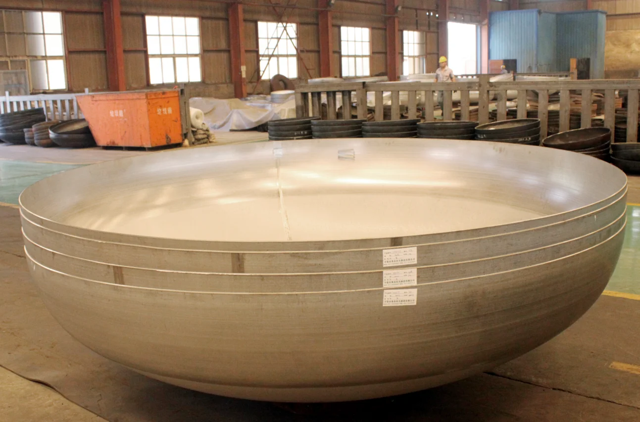 Polished Stainless Steel Elliptical Dished Head for pressure vessel tank end
