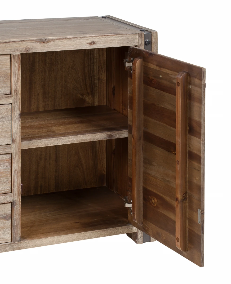 TITAN Buffet 2 Doors 4 Drawers Wooden Cabinet Home Furniture Set Modern Dining Room Furniture From Vietnam Manufacturer