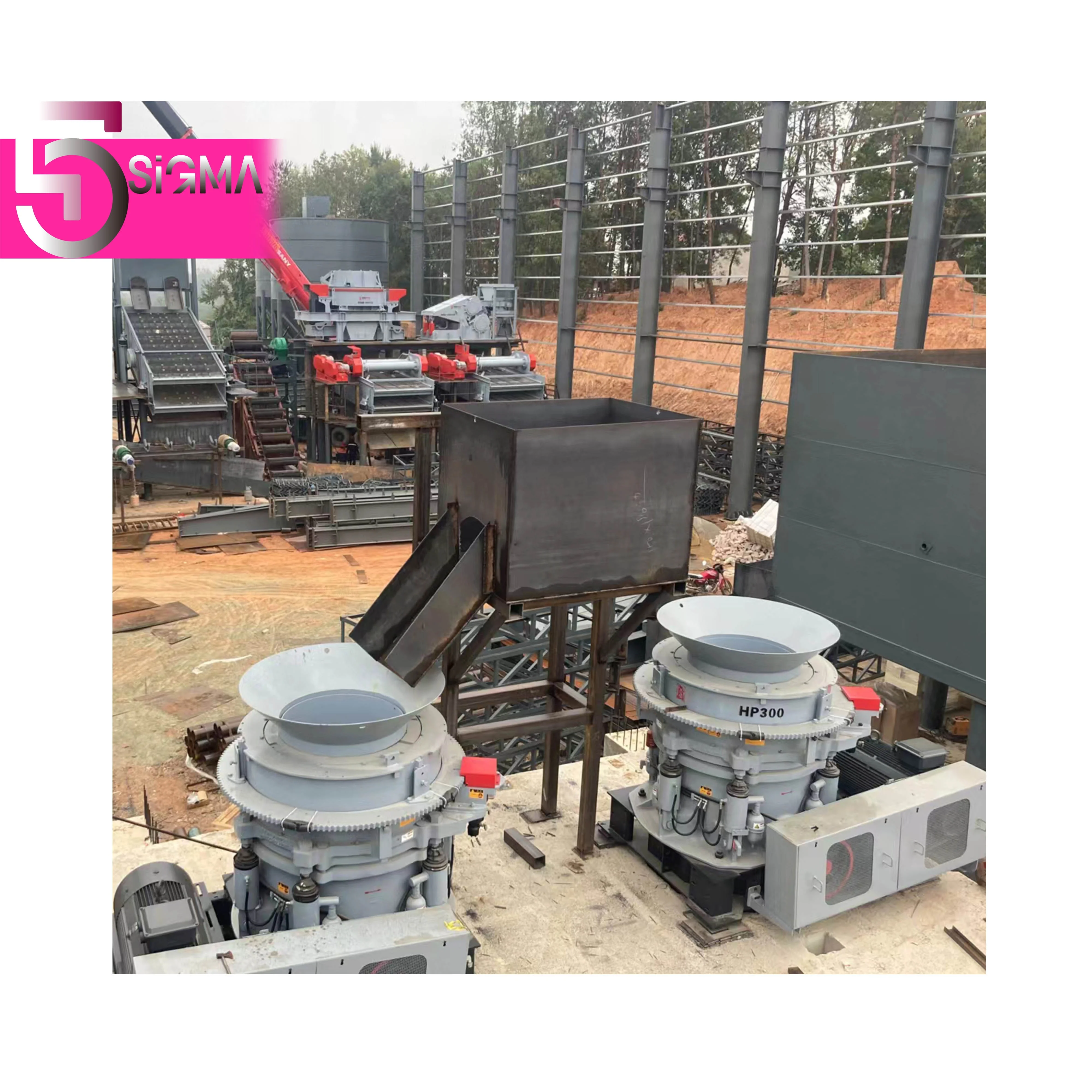 Motor power 315 kW reliable customized mobile crushing machinery HP 400 cone crusher
