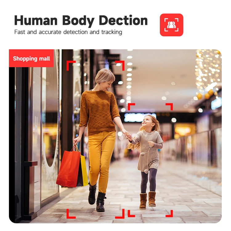 6MP 2.1mm Fixed lens Super Wide angle OEM Built in MIC Human body and Vehicle detection HIK compatible IP POE Turret Dome camera