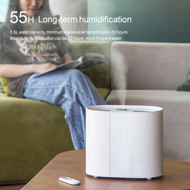 5.5L Smart Aromatic Oil Humidifiers Cool Mist Maker Ultrasonic Humidifier For Baby Bedroom Air Humidifier