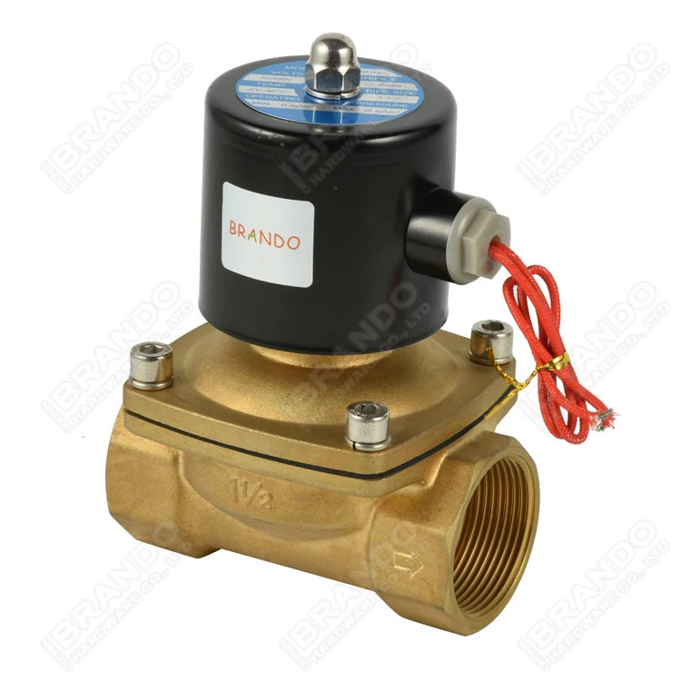 2W400-40 1 1/2 '2 Way нормально закрытый электрический духовой клапан Соленоидный для воды воздуха жидкого газа 12VDC 24VDC 24VAC 110VAC 220VAC