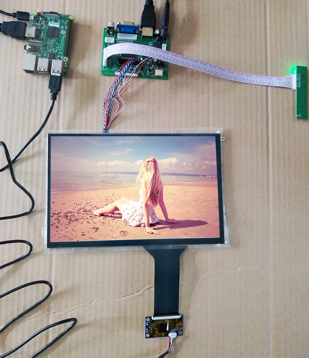 10,1 дюймовая сенсорная панель PCAP, проекционный емкостный сенсорный дисплей