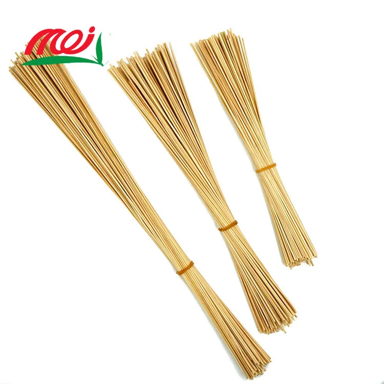 China Long Agar Raw Thin Bamboo Stick For buddhist Incense 12 inch