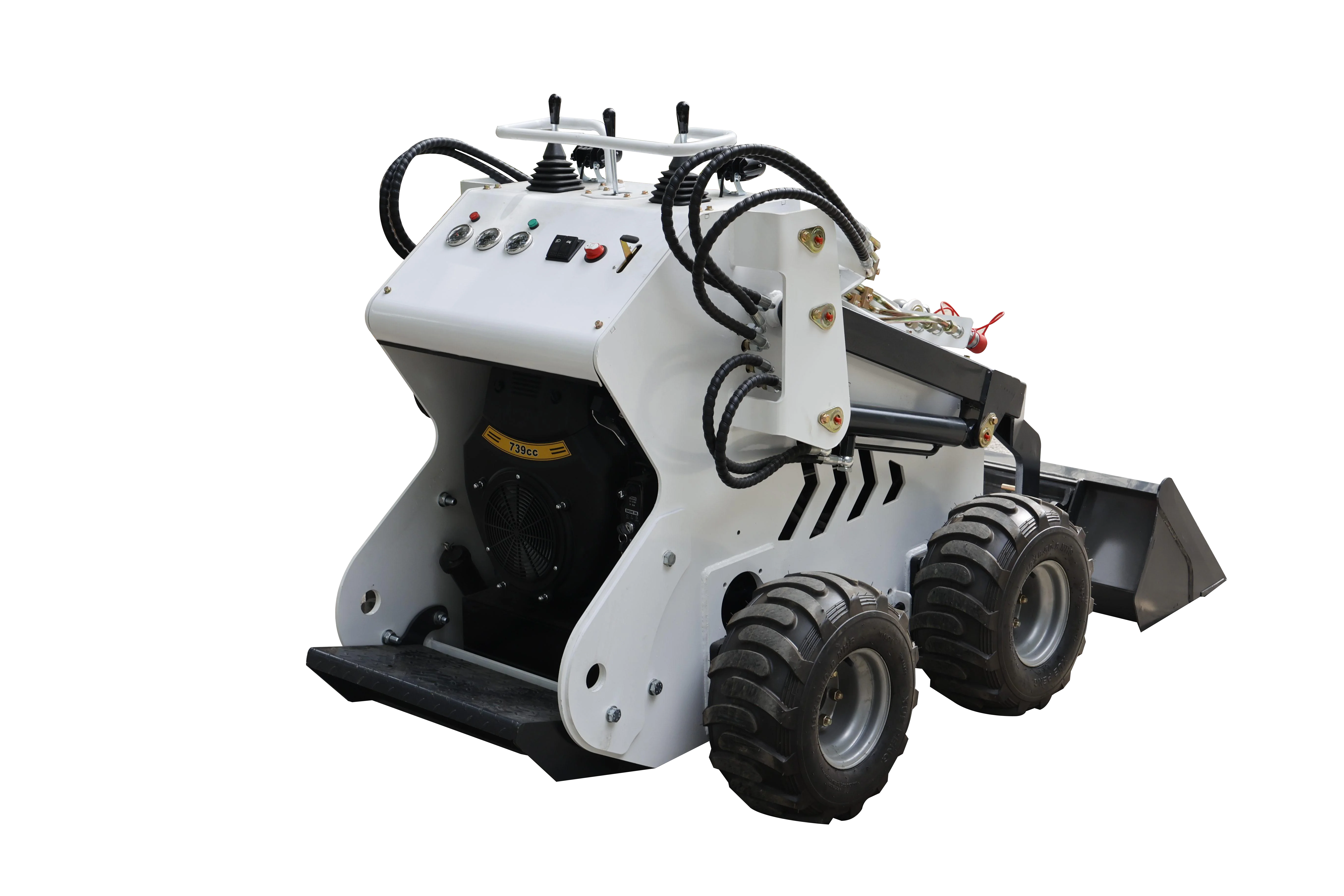 New Design Mini Skid Steer Loader Tractor Hydraulic Rotary Landscaping Heavy Lifting Multi-Purpose Use