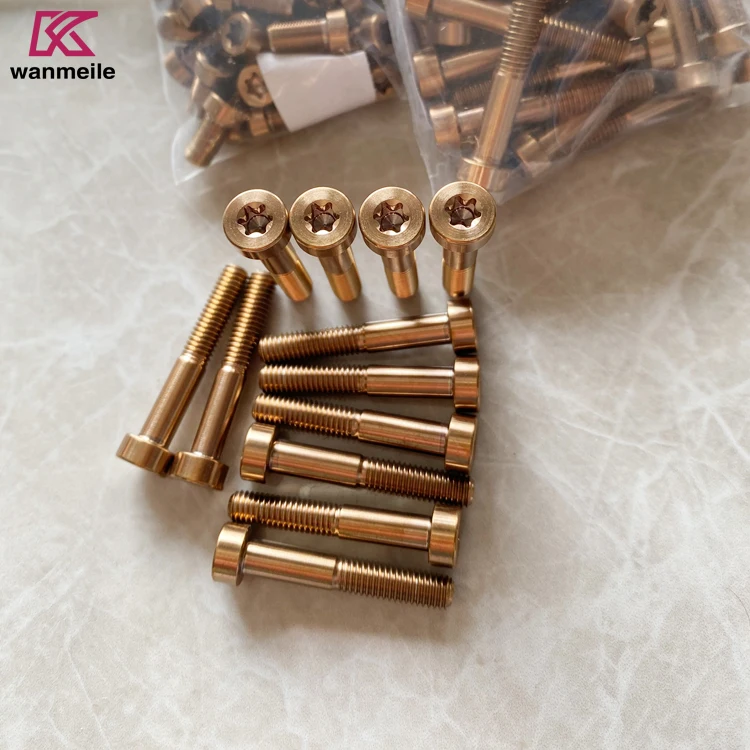m5 titanium alloy bolt with torx key