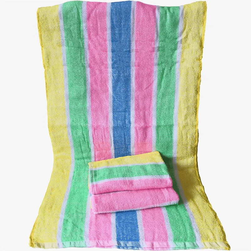 factory hot sales 100% polyester cheap disposable good morning towels
