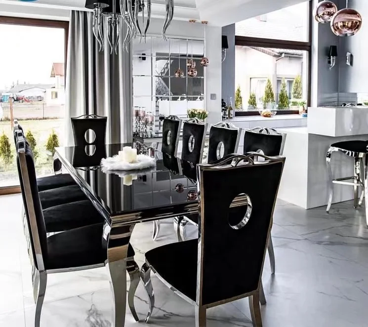 Free Sample Modern Home Furniture Dining Room Sets Modern Marble Dining Table Set OEM Sea Style Time