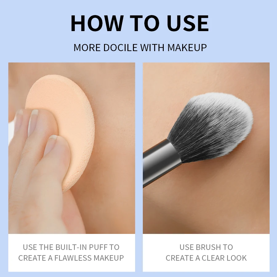 Hot Selling Kirrming Compact Powder 3 Colors Oil Control Waterproof Long Lasting Full Coverage Whitening Matte Setting Powder