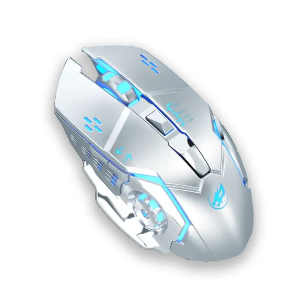 white rgb optical maus inalambr computer optical recargable muis mouse gamer wireless inalambrico
