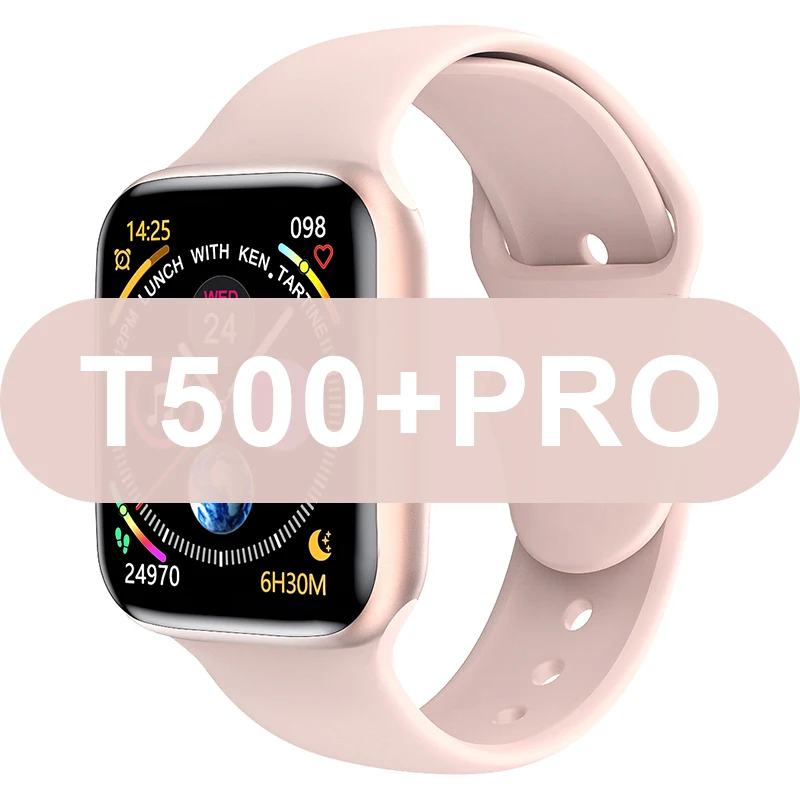  Square Reloj Smart Watch With Play IWO Series 5 6 Intelligent IOS Android T500 T500+