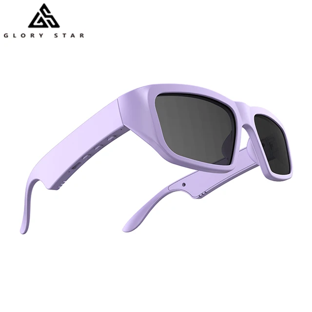 Private Model Handsfree Wireless Bluetooth Smart Speaker Sunglasses Headset MP3 Music Audio Glasses with anti-blue light lenses