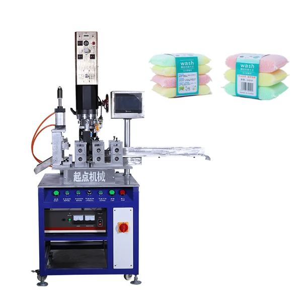 Kitchen sponge scouring pad automatic cutting making machine