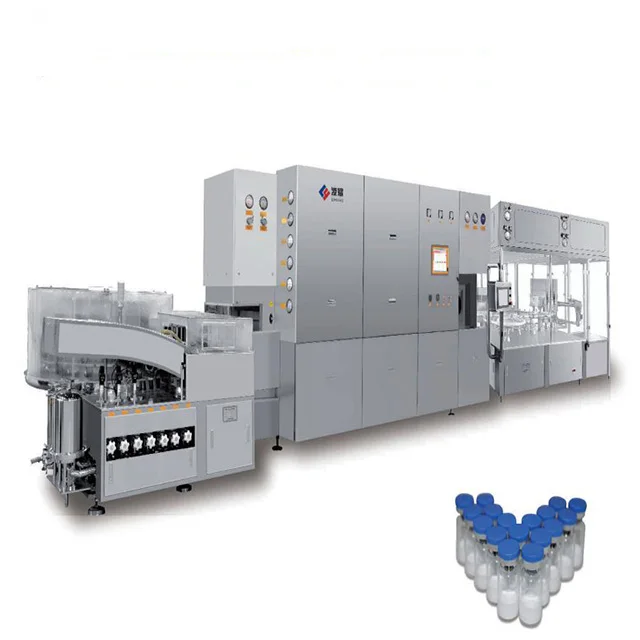 Highfine Chemical Pharmaceutical Vial Ampoule Washing Drying Filling Plugging Sealing Machine
