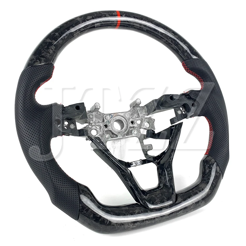 For Honda Accord 10th Perforated leather Forged carbon fiber car Steering Wheel 2018 2019 2020 2021 2022 2023 2024