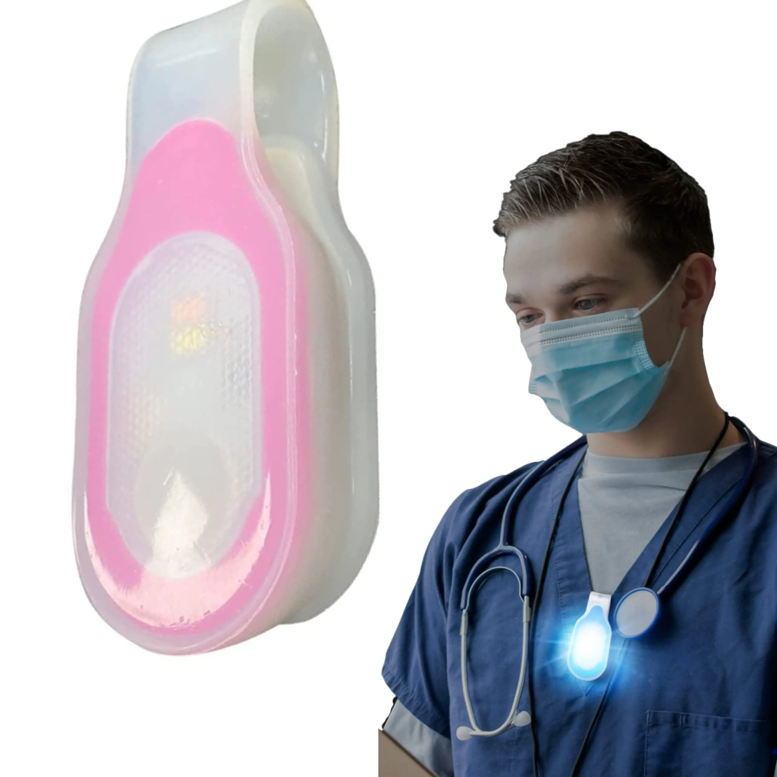 LED Luminous Silicone Adjacent Clip Magnetic Suction Light Outdoor Sports Warning Light Mountaineering Lighting