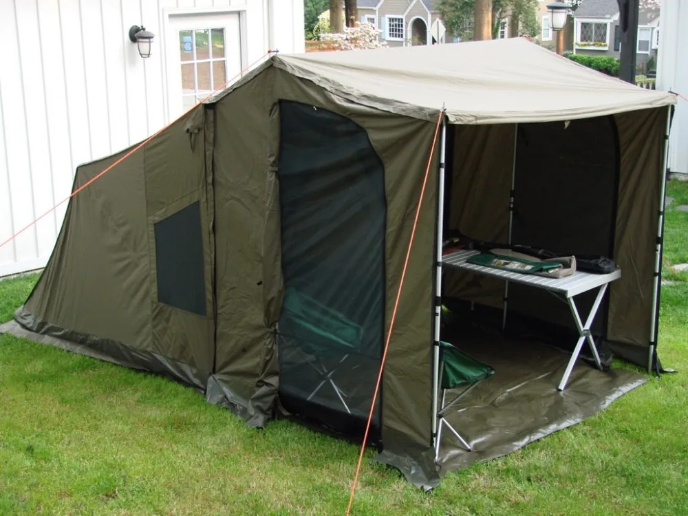 Quick setting OZ tent canvas safari tent