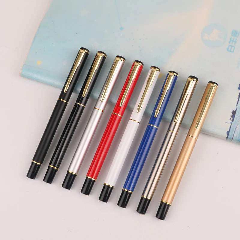 Wholesale and Retail Inexpensive Simplicity Design Hotel Promotion Multicolor Custom Logo Metal Rollerball