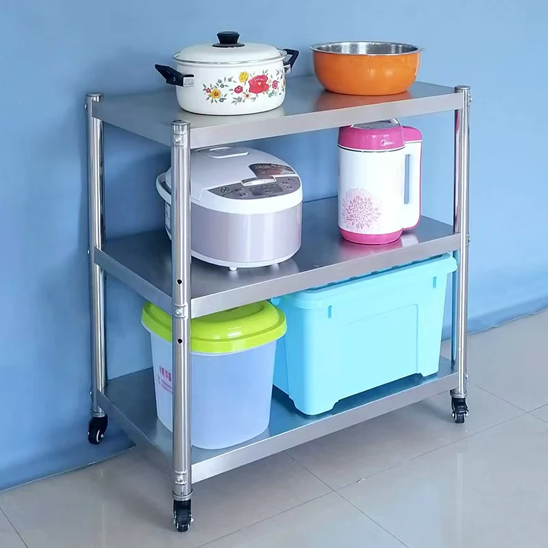 Stainless Steel Restaurant Service Trolley/3 Ties Restaurant Food Serving Trolley/ Food Catering Cart