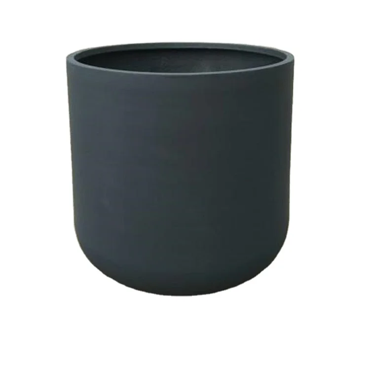 Villa trees large POTS of family cement pots decorative planting pot cylindrical floor glass fiber flower wholesale
