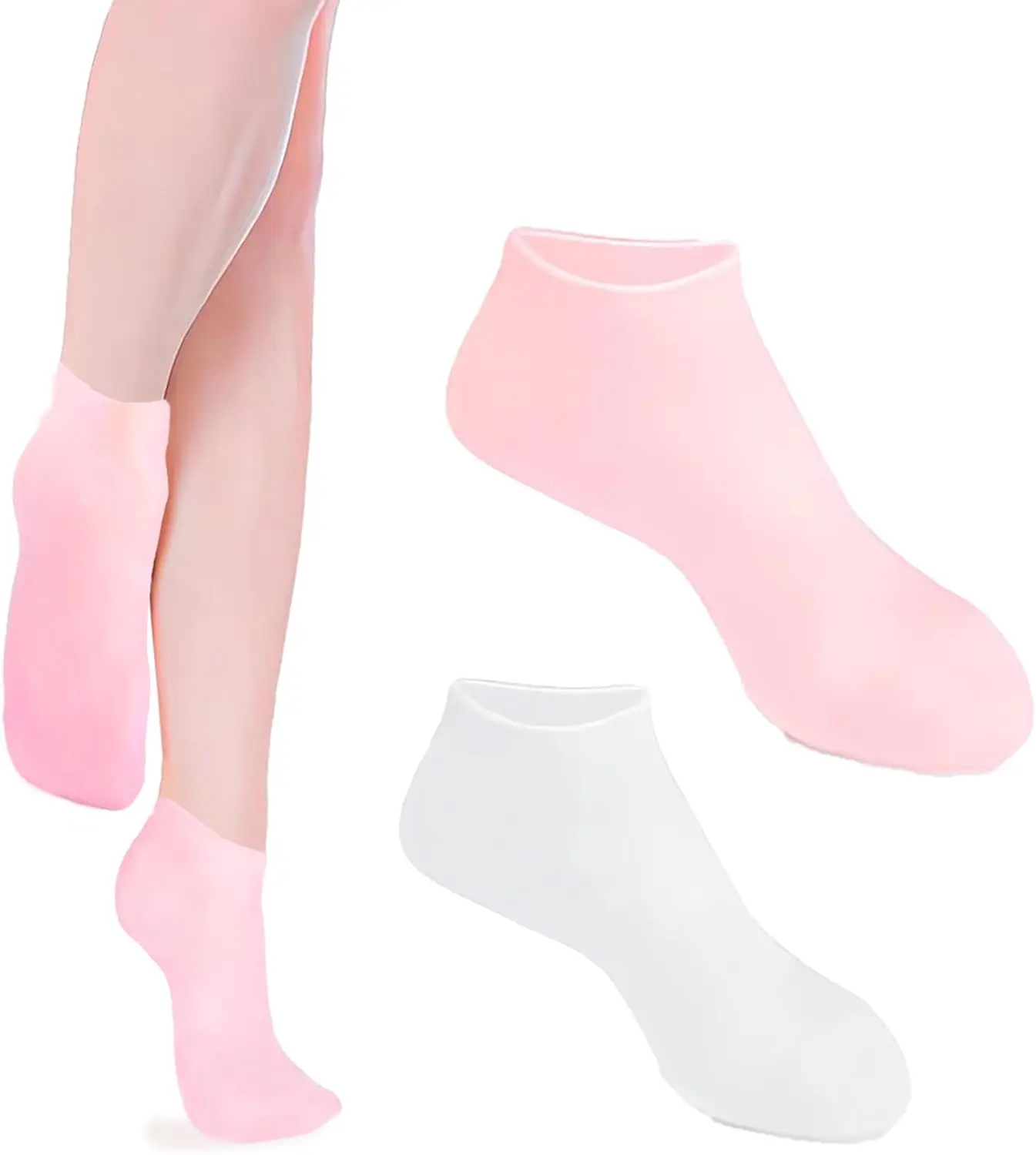 Foot Care Silicone Moisturizing Socks Spa Gel Socks Silicone Gel Socks