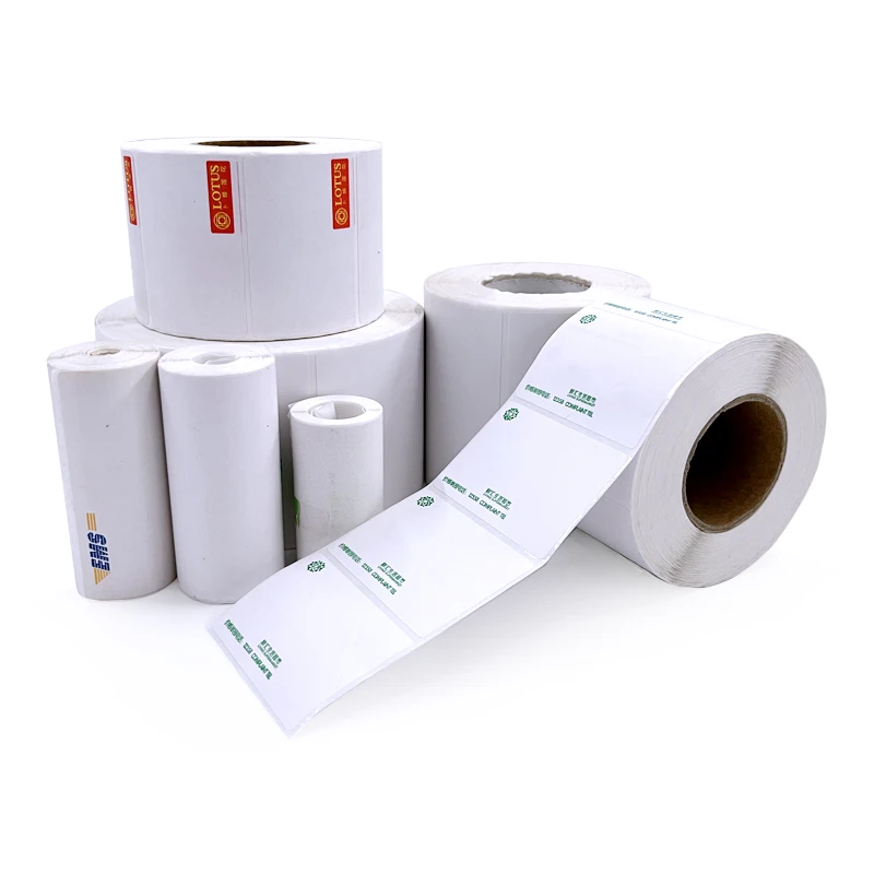 Fanfold Roll Label Custom Logo Label Printer 4x6 Thermal Shipping Label Logistics Stickers