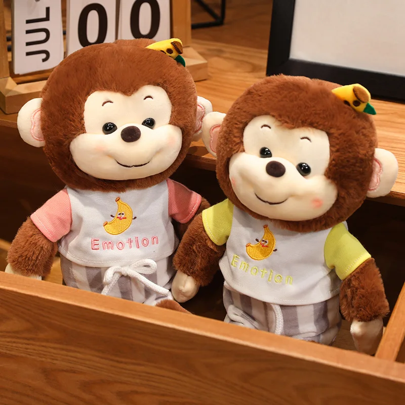 Wholesale new monkey doll grab machine doll banana monkey stuffed animal toy for children bed gorilla plush toy