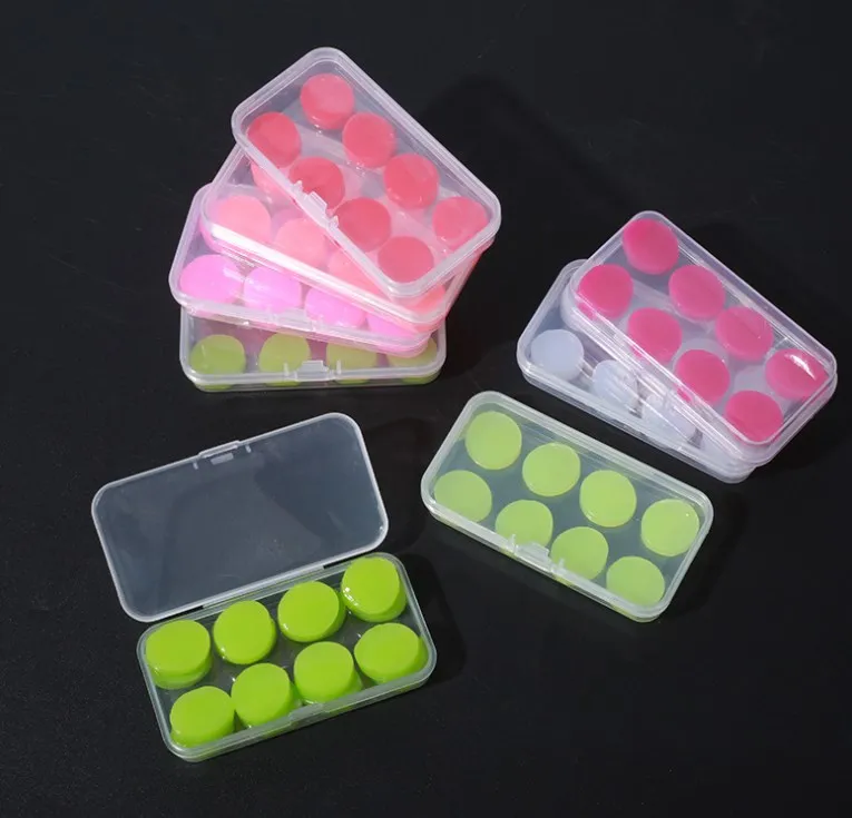 Ear Plugs for Sleeping Swimming, 8 Pair Reusable Silicone Moldable Noise Cancelling Earplugs