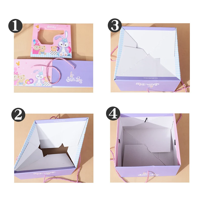 Gift Chocolate Birthday Baby Present Box Christmas Gift Box For Kids Toys Packaging Lid and Base Boxes with Clear Window