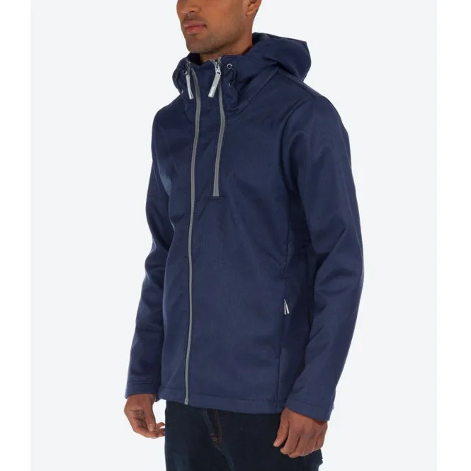 Windbreaker hoodie draw cord double zipper collar custom men softshell jacket waterproof jacket men