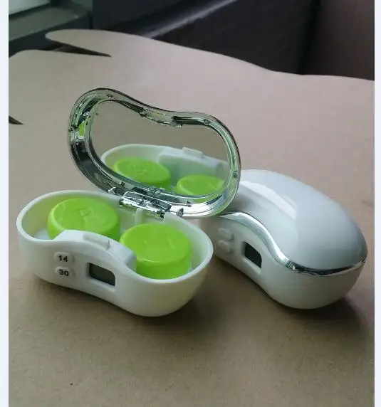 Чехол для контактных линз нового дизайна с таймером, который отсчитывает 14 дней 30 дней, напомнит вам о замене контактных линз