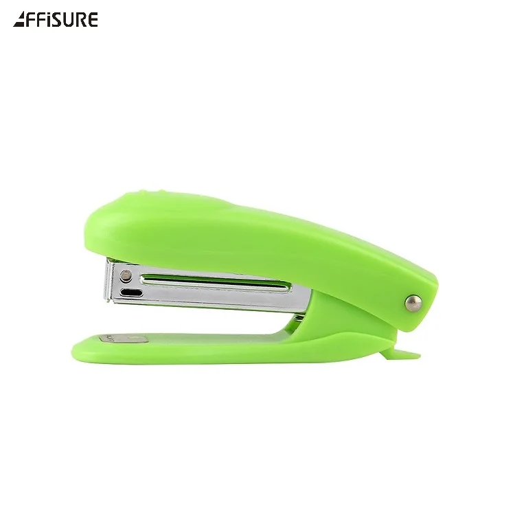Распродажа, зеленый пластиковый ручной бумажный степлер AFFISURE