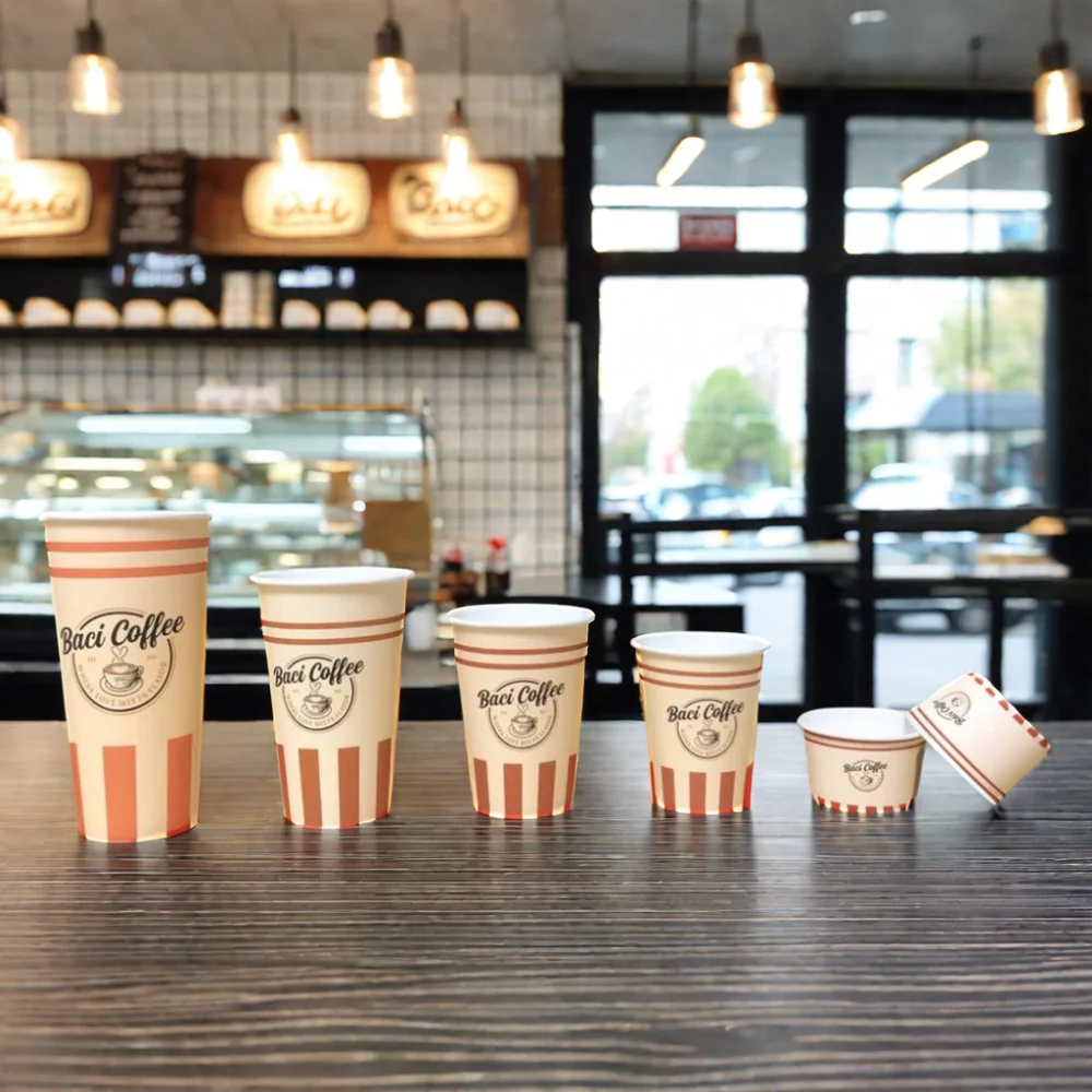 AT PACK Custom Disposable Paper Ice Cream Cup 3oz 5oz 8oz 16oz Ice Cream Packaging With Lids And Spoon