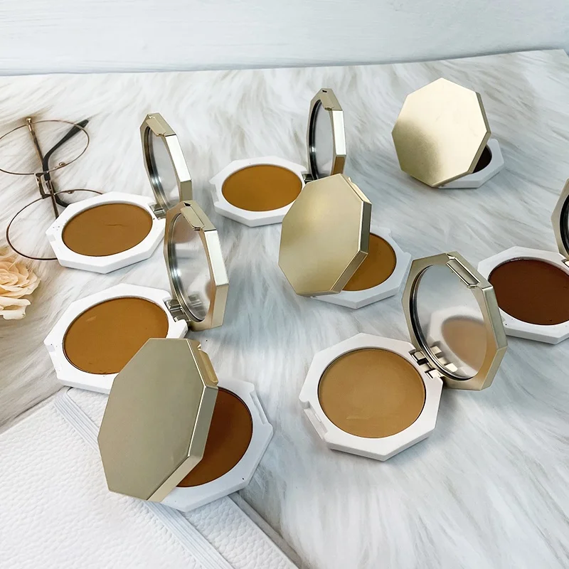 OEM Matte Finish Bronzer Custom Waterproof Foundation Powder for Black Women