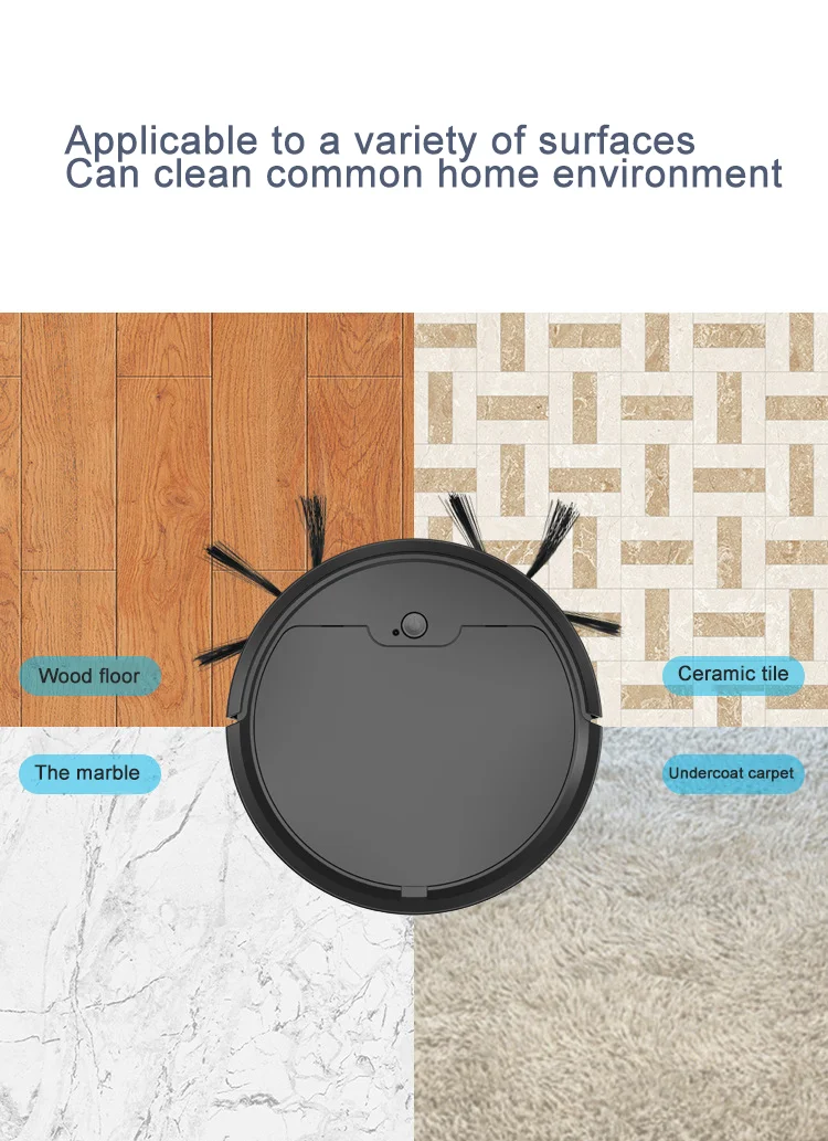 2024 Newest Cheap Cleaner Robot Automatic Intelligent Robotic Sweeper Floor Cleaning Vacuum Cleaner With APP Control