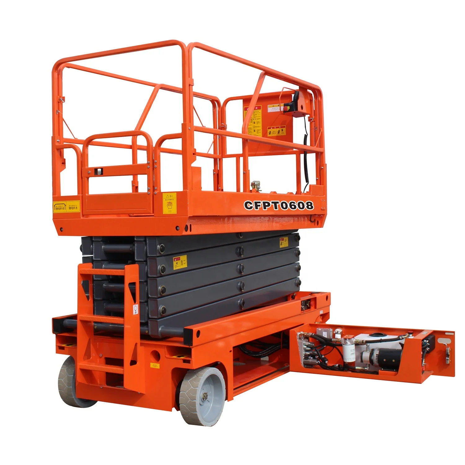 12 Meters Height Self Propelled Scissor Lifting Platform for Maintenance of Field Power Facilities