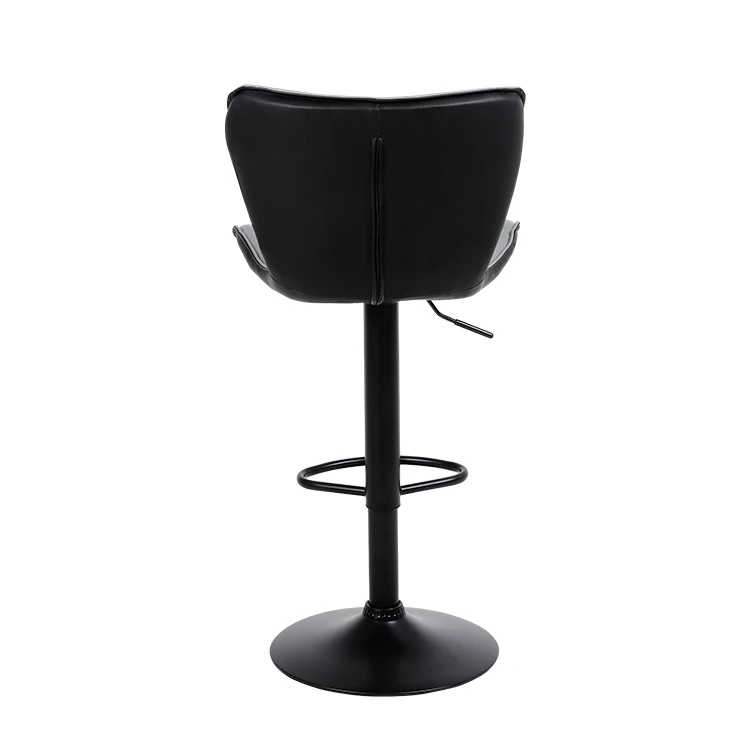 Wholesale Bar Stools Counter Height Adjustable Swivel Bar Chairs With Backs Pu Leather Padded Bar stool For Home Kitchen Island