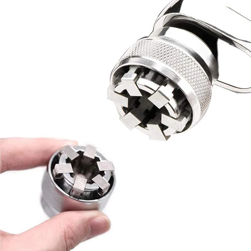 JNZ 10-19 mm Adaptive Hand Tool Electric Wrench Hex All-Fitting Multi Drill Attachment Tool Universal Socket Wrench