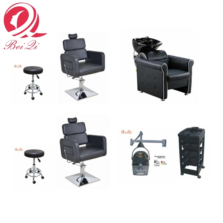 Shampoo chair hair salon station equipment,portable hydraulic lay down shampoo chair for sale